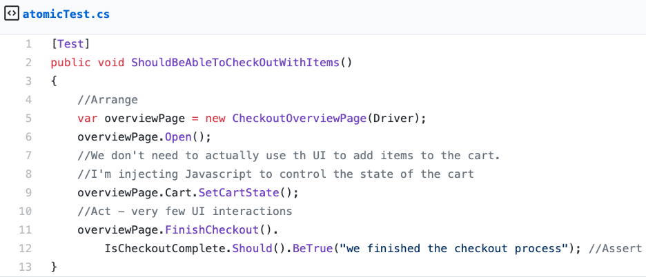 Code Example of an Atomic Test | TestGuild
