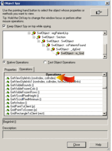 Spy on grid QTP Spy