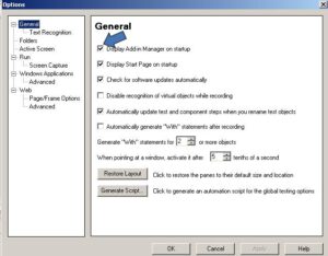 QTP_General QTP General Settings