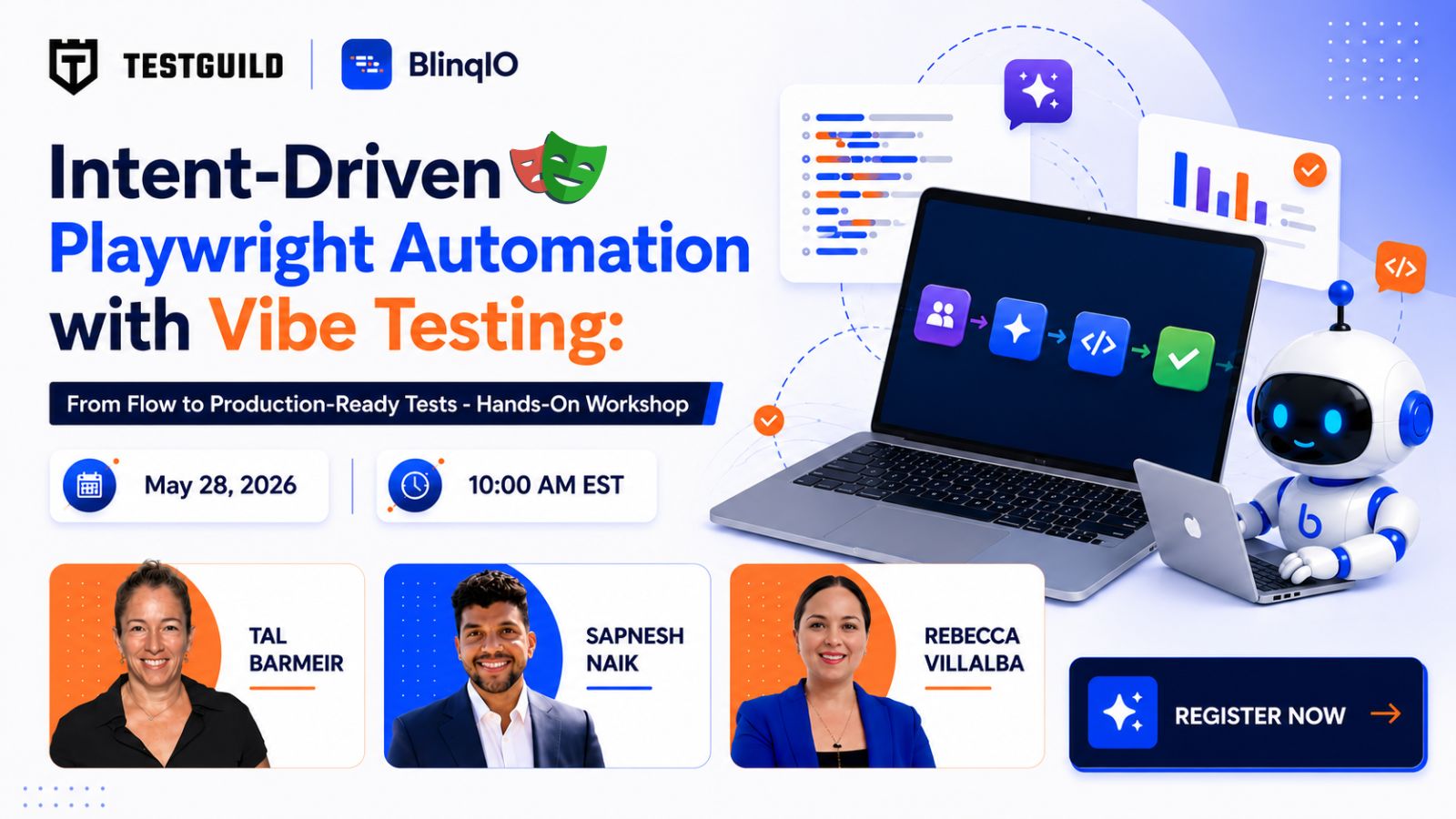 Intent-Driven Playwright Automation with Vibe Testing: From Flow to Production-Ready Tests - Hands-On Workshop
